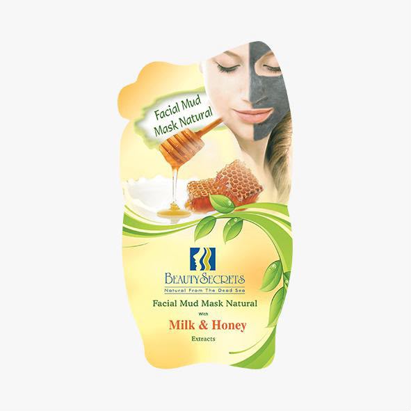 Beauty Secrets Authentic Pure Dead Sea Facial Mud Mask with Milk & Honey
