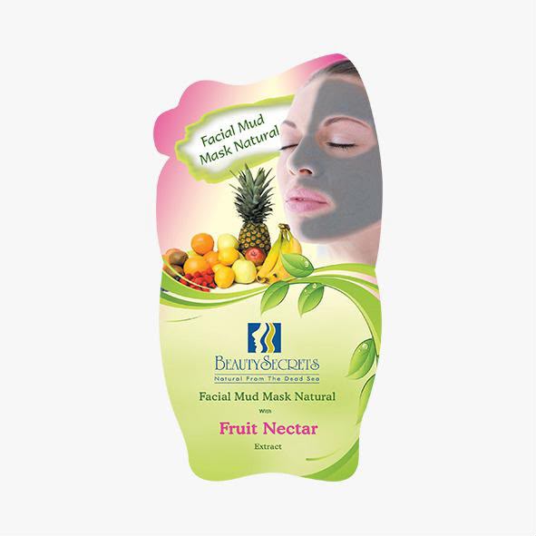 Beauty Secrets Authentic Pure Dead Sea Facial Mud Mask with Fruit Nectar Extract