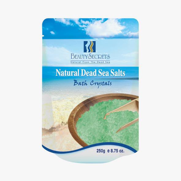 Beauty Secrets Authentic Natural Dead Sea Salts Bath Crystals (Green)