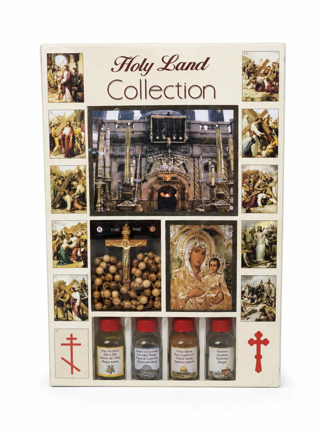 Olive Wood Prayer Bracelet & Holy Land Devotional Gift Set