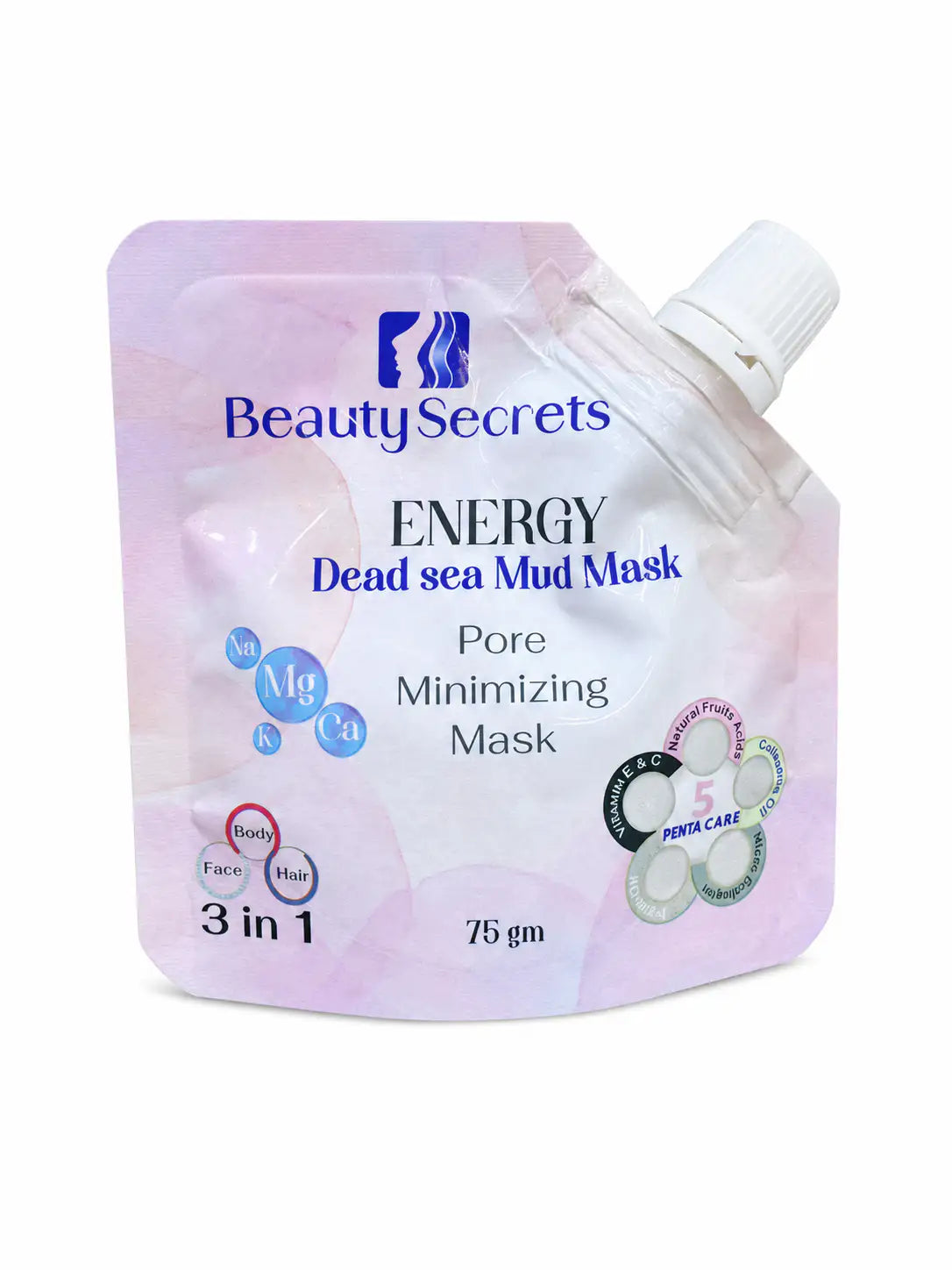 Beauty Secrets Energy 3-in-1 Dead Sea Mud Mask – Pore Minimizing
