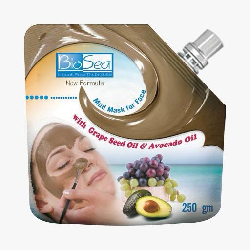 Bio Sea Authentic Dead Sea Mud Mask for Face with Grape Seed Oil & Avocado Oil