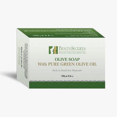 Beauty Secrets Authentic Olive Soap with Pure Green Olive Oil & Dead Sea Minerals