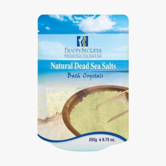 Beauty Secrets Natural Dead Sea Salts Bath Crystals - Yellow (250g / 8.75 oz.)