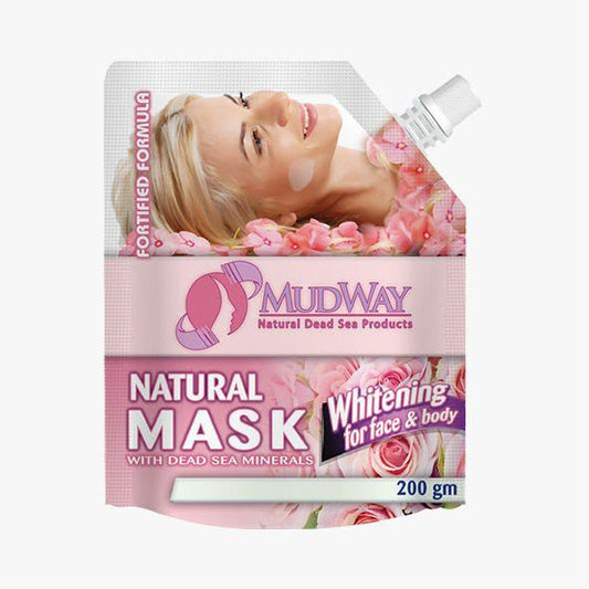 Mudway Natural Mask with Dead Sea Minerals Whitening for face & body (200 gm)